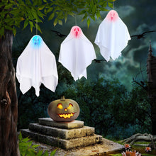 Load image into Gallery viewer, Halloween Hanging Ghost Decorations Ghost Pendant Ornament With LED Lights for Home Outdoor Hanted House Party Horror Props
