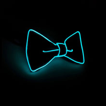 Load image into Gallery viewer, Glow in the Dark LED Bow Tie Luminous Flashing Necktie For Birthday Party Wedding Christmas Decoration Halloween Cosplay Costume
