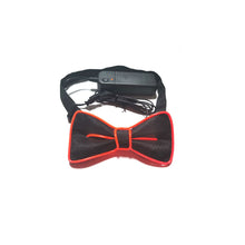 Load image into Gallery viewer, Glow in the Dark LED Bow Tie Luminous Flashing Necktie For Birthday Party Wedding Christmas Decoration Halloween Cosplay Costume
