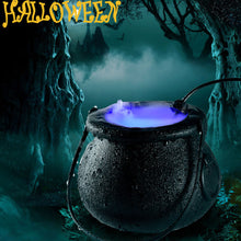 Load image into Gallery viewer, Halloween Witch Pot Smoke Machine Fog Maker Water Fountain Fogger Color Changing Mist Machine Party Prop Halloween Decoration
