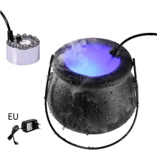 Load image into Gallery viewer, Halloween Witch Pot Smoke Machine Fog Maker Water Fountain Fogger Color Changing Mist Machine Party Prop Halloween Decoration
