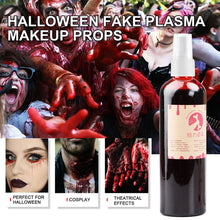 Load image into Gallery viewer, 30/50/150ml Fake Blood Prop Halloween Decoration Horror Cosplay Cosmetics Artificial Plasma Party Supplies Pranks DIY Halloween Supplies
