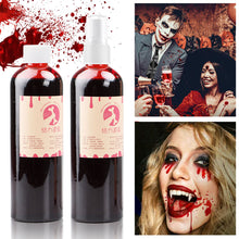 Load image into Gallery viewer, 30/50/150ml Fake Blood Prop Halloween Decoration Horror Cosplay Cosmetics Artificial Plasma Party Supplies Pranks DIY Halloween Supplies
