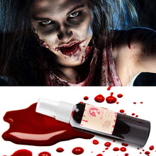 Load image into Gallery viewer, 30/50/150ml Fake Blood Prop Halloween Decoration Horror Cosplay Cosmetics Artificial Plasma Party Supplies Pranks DIY Halloween Supplies
