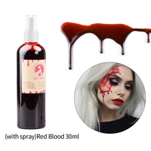 Load image into Gallery viewer, 30/50/150ml Fake Blood Prop Halloween Decoration Horror Cosplay Cosmetics Artificial Plasma Party Supplies Pranks DIY Halloween Supplies
