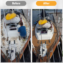 Load image into Gallery viewer, 2.4M Self-Adhesive EVA Foam Boat Marine Flooring Faux Teak Decking Sheet Striped Yacht Mat Decking Boat EVA Foam Floor Mat

