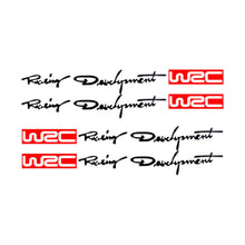 Load image into Gallery viewer, 4Pcs Car WRC Door Handle Bowl Sticker WRC Rally Racing Stripe Car Decals Vinyl Stickers Tuning Auto Exterior Accessory Decor
