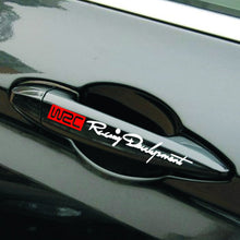 Load image into Gallery viewer, 4Pcs Car WRC Door Handle Bowl Sticker WRC Rally Racing Stripe Car Decals Vinyl Stickers Tuning Auto Exterior Accessory Decor
