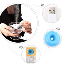 Load image into Gallery viewer, Mini UFO Negative Ion Car Humidifier Portable USB Air Humidifier Purifier Aroma Diffuser Steam for Home Purifier Diffuser Steam
