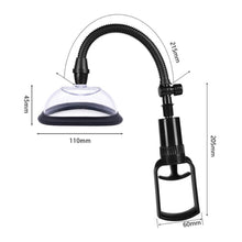 Load image into Gallery viewer, 130mm Manual Pussy Pump Vagina Clitoris Sucker Women Breast Massage Nipple Stimulator Enlarge Vacuum Pump Cover Adult Sex Toys

