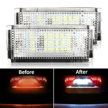 Load image into Gallery viewer, 2Pcs Car License Plate Light Rear Tail Number Plate Lamp Lighting Assembly Error Free For BMW Series E46 3 4D 1998-2005
