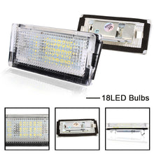 Load image into Gallery viewer, 2Pcs Car License Plate Light Rear Tail Number Plate Lamp Lighting Assembly Error Free For BMW Series E46 3 4D 1998-2005
