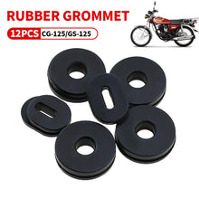 Load image into Gallery viewer, 12Pcs Rubber Motorcycle Side Cover Grommets Pads Fairing Bolts Goldwing for Honda CG125 CB 100 550K 550F 750F CB125S CL XL 100 125 SL
