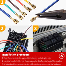 Load image into Gallery viewer, 4 Relay Holder Free Combination Auto For Car Truck 6Way Fuse Holder Circuit Standard Fuse Relay Holder 12V 24V 40A Relay
