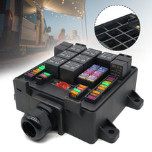 Load image into Gallery viewer, Multi-way Car Lighting Audio Modification Control Terminal Recreation Relay Socket Box Blade Fuse Holder Automotive RV
