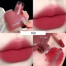Load image into Gallery viewer, Love Heart Matte Liquid Lipstick Not Easy To Stick To Cup Velvet Mist Lip Glaze for Women Liquid Lip Gloss Cosmetics
