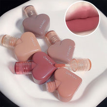 Load image into Gallery viewer, Love Heart Matte Liquid Lipstick Not Easy To Stick To Cup Velvet Mist Lip Glaze for Women Liquid Lip Gloss Cosmetics
