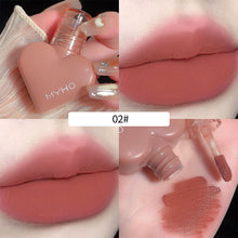 Load image into Gallery viewer, Love Heart Matte Liquid Lipstick Not Easy To Stick To Cup Velvet Mist Lip Glaze for Women Liquid Lip Gloss Cosmetics
