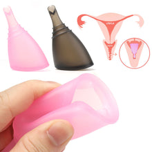 Load image into Gallery viewer, Repeated Use of Monthly Cup In Women's Menstrual Period To Prevent Side Leakage and Drain Reusable Women Menstrual Cup

