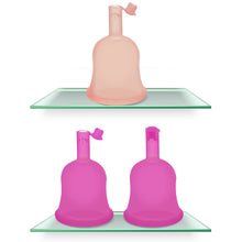 Load image into Gallery viewer, Reusable Menstrual Cup Period Medical Silicone Menstrual Cup Silicone Cup Flap Excretable Women Menstrual Cup
