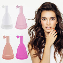 Load image into Gallery viewer, Reusable Menstrual Cup Period Medical Silicone Menstrual Cup Silicone Cup Flap Excretable Women Menstrual Cup
