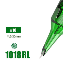 Load image into Gallery viewer, 10Pcs/box Disposable Original Tattoo Needle RL RS Disposable Sterilized Safety Tattoo Needle for Cartridge Machines Grips
