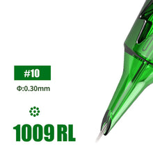 Load image into Gallery viewer, 10Pcs/box Disposable Original Tattoo Needle RL RS Disposable Sterilized Safety Tattoo Needle for Cartridge Machines Grips
