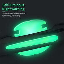Load image into Gallery viewer, 2Pcs/4Pcs/8Pcs Car Rear Mirror Door Bowl Handles Luminous Protective Sticker Film Protector Trim Sticker Anti-Scratch Car Handle Bowl Strip Protection
