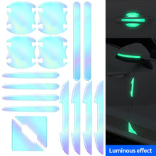 Load image into Gallery viewer, 2Pcs/4Pcs/8Pcs Car Rear Mirror Door Bowl Handles Luminous Protective Sticker Film Protector Trim Sticker Anti-Scratch Car Handle Bowl Strip Protection
