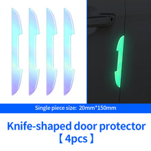 Load image into Gallery viewer, 2Pcs/4Pcs/8Pcs Car Rear Mirror Door Bowl Handles Luminous Protective Sticker Film Protector Trim Sticker Anti-Scratch Car Handle Bowl Strip Protection
