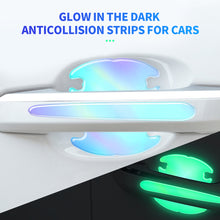 Load image into Gallery viewer, 2Pcs/4Pcs/8Pcs Car Rear Mirror Door Bowl Handles Luminous Protective Sticker Film Protector Trim Sticker Anti-Scratch Car Handle Bowl Strip Protection
