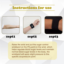 Load image into Gallery viewer, Sugar Control Wristband Regulating Blood Sugar Levels Controlling Blood Sugar Spike Comfortable Breathable Health Care Wristband
