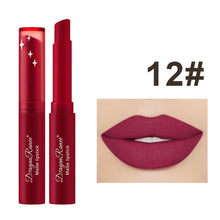 Load image into Gallery viewer, 12 Colors Velvet Matte Lipstick Waterproof Sweatproof Long-lasting Non-fading Portable Lip Gloss Lip Makeup Cosmetics

