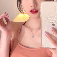 Load image into Gallery viewer, Colorful Heart Shaped Pendant Necklace Simple Niche Alloy Necklace Collarbone Chain Women Jewelry Accessory
