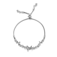 Load image into Gallery viewer, Stylish Silver Bowknot Pull Bracelet Creative Simple Shiny Alloy Bracelet Women Hand Jewelry Accessory

