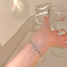 Load image into Gallery viewer, Stylish Silver Bowknot Pull Bracelet Creative Simple Shiny Alloy Bracelet Women Hand Jewelry Accessory

