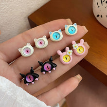 Load image into Gallery viewer, Funny Cute Monster Earrings Fashionable Personalized Alloy Earrings Ear Studs Women Jewelry Accessories
