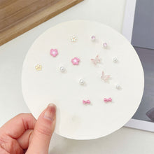Load image into Gallery viewer, Exquisite Small One-week Earrings Set Cute Sweet Alloy Earrings Ear Studs Jewelry Accessories for Women

