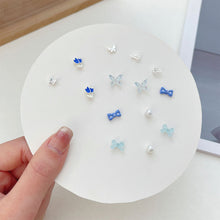 Load image into Gallery viewer, Exquisite Small One-week Earrings Set Cute Sweet Alloy Earrings Ear Studs Jewelry Accessories for Women
