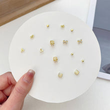 Load image into Gallery viewer, Exquisite Small One-week Earrings Set Cute Sweet Alloy Earrings Ear Studs Jewelry Accessories for Women
