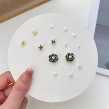 Load image into Gallery viewer, Exquisite Small One-week Earrings Set Cute Sweet Alloy Earrings Ear Studs Jewelry Accessories for Women

