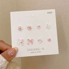 Load image into Gallery viewer, 4pairs/set Simple Resin Earrings Candy Colored Small Daily Geometric Earrings Ear Studs Women Jewelry Accessories
