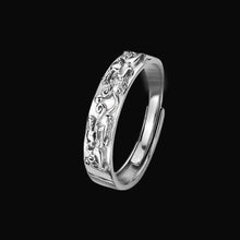 Load image into Gallery viewer, Simple Personalized Men's Ring Stylish Silver Alloy Ring Opening Adjustable Ring Jewelry Accessory for Men
