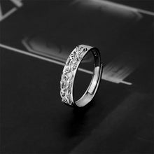 Load image into Gallery viewer, Simple Personalized Men's Ring Stylish Silver Alloy Ring Opening Adjustable Ring Jewelry Accessory for Men
