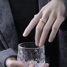 Load image into Gallery viewer, Fashionable Personalized Gilding Ring Irregular Pattern Alloy Ring Opening Adjustable Ring Jewelry for Men
