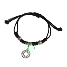 Load image into Gallery viewer, Luminous Bracelet Alloy Letter Pendant Woven Bracelet Simple Versatile Adjustable Bracelet Hand Jewelry
