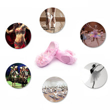 Load image into Gallery viewer, Cute Princess Dance Shoes Children's Soft Soles Free Lace-Up Ballet Shoes Chinese Dance Body Training Special Cat Claw Shoes
