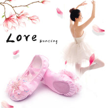Load image into Gallery viewer, Cute Princess Dance Shoes Children's Soft Soles Free Lace-Up Ballet Shoes Chinese Dance Body Training Special Cat Claw Shoes
