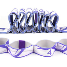 Load image into Gallery viewer, 8-Section Digital Separation Yoga Stretch Band Fitness Exercise Body Sculpting Elastic Band Dance Pilates Gymnastics Resistance Band
