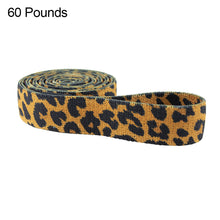 Load image into Gallery viewer, Leopard Print Yoga Pull Band Fitness Exercise Strength Training Body Shaping Elastic Band Squat Buttock Ring 76*8CM
